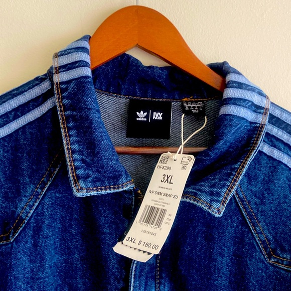 Adidas Blue Denim Jumpsuit - Picture 1 of 13